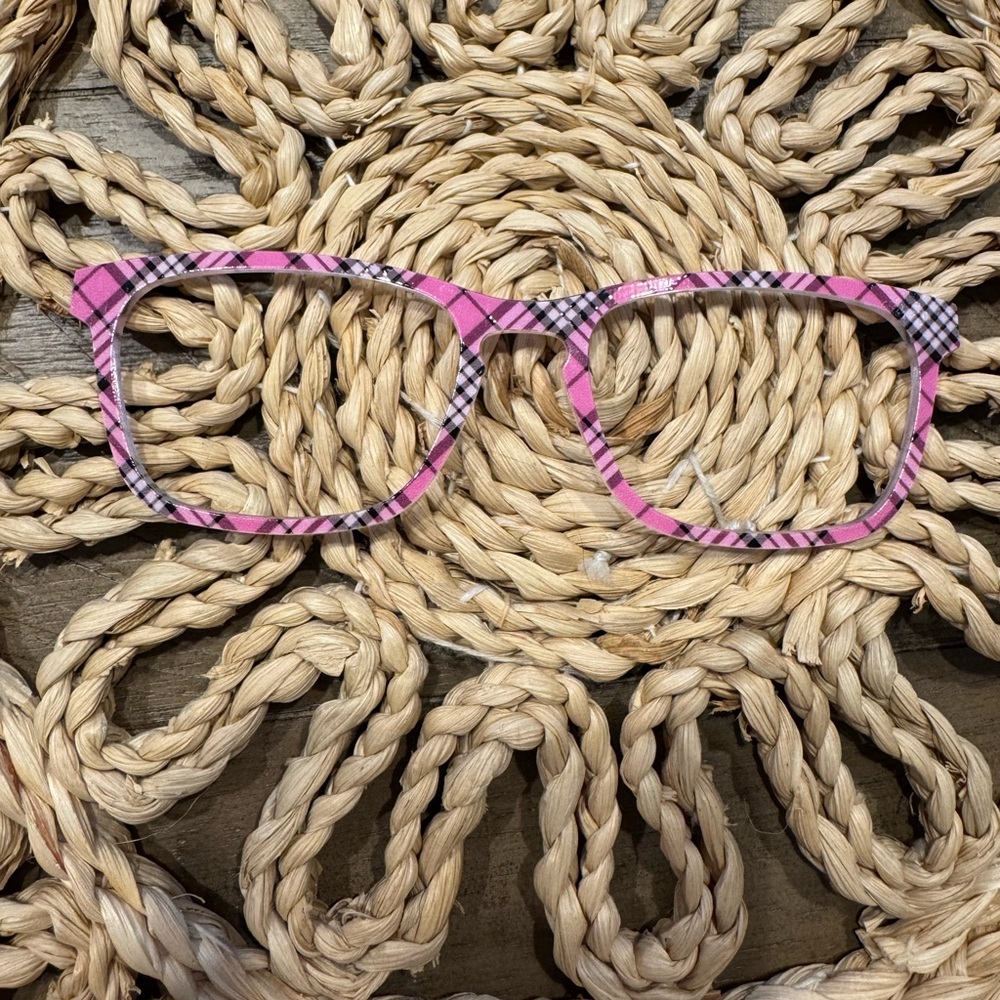 Pair Eyewear Pink Plaid Topper 🕶️